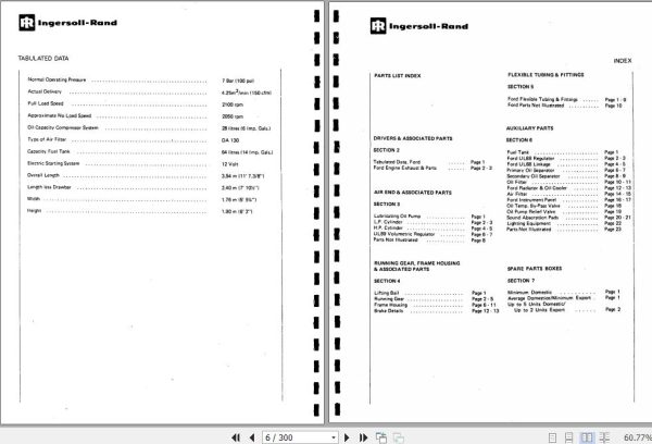 Ingersoll Rand Portable Compressor 150SL Instructions and Parts List 2012 2