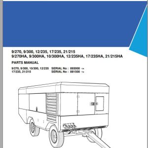 Ingersoll Rand Portable Compressor 21 215 Parts Manual 2018 1