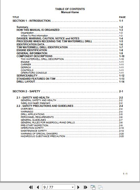 Ingersoll Rand Portable Compressor 25 300 Operating Maintenance Manual 2012 1