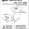 Ingersoll Rand Portable Compressor 7 71 Operation and Maintenance Manual 2012