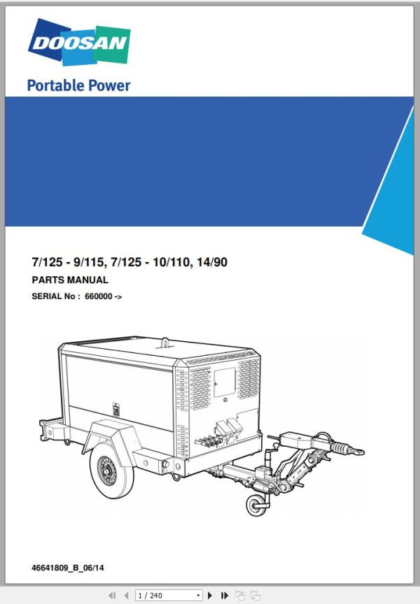 Ingersoll Rand Portable Compressor 9 115 Parts Manual 2016