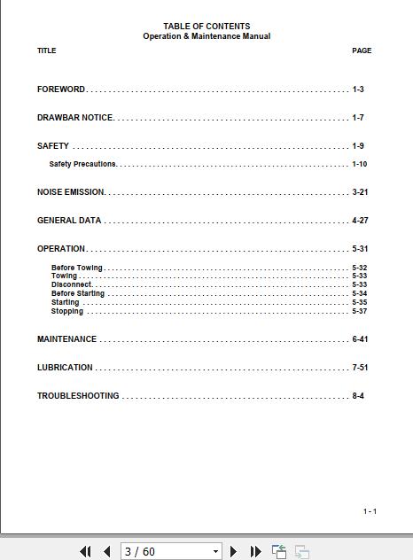 Ingersoll Rand Portable Compressor C185 Operation Maintenance Manual 2012 2