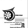 Ingersoll Rand Portable Compressor DR125 Gyro Flo Instructions and Parts List 2012