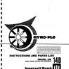 Ingersoll Rand Portable Compressor DR140 Gyro Flo Instructions and Parts List 2012