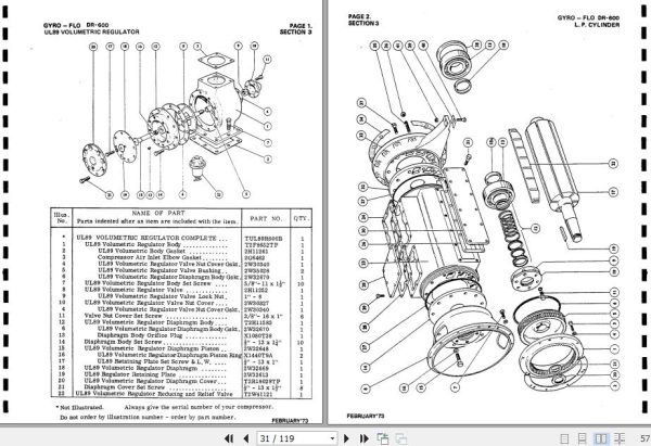 Ingersoll Rand Portable Compressor DR600 Gyro Flo Instructions and Parts List 2012 1