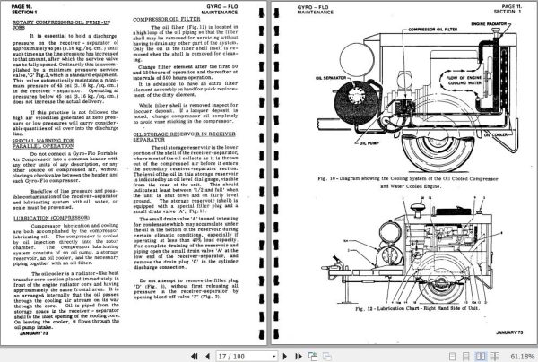 Ingersoll Rand Portable Compressor DR85 Gyro Flo Instructions and Parts List 2012 2