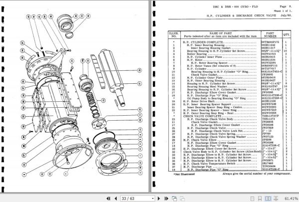 Ingersoll Rand Portable Compressor DRC600 Gyro Flo Instructions and Parts List 2012 1