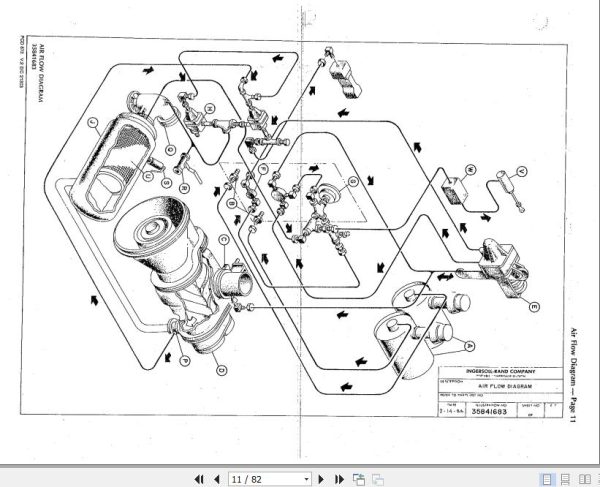 Ingersoll Rand Portable Compressor DXL1100 Gyro Flo Instructions and Parts List 2012 1