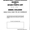 Ingersoll Rand Portable Compressor DXL600 Gyro Flo Instructions and Parts List 2012