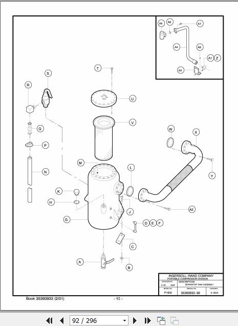 Ingersoll Rand Portable Compressor HP1000 Operation and Maintenance Manual 2012 2