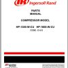 Ingersoll Rand Portable Compressor HP1300 Parts Manual Operation and Maintenance Manual 2012 1