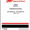 Ingersoll Rand Portable Compressor HP1600 Parts Manual Operation and Maintenance Manual 2015