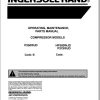 Ingersoll Rand Portable Compressor HP300 Operation Maintenance Parts Manual 2012