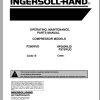 Ingersoll Rand Portable Compressor HP300 Parts Manual Operation and Maintenance Manual 2012