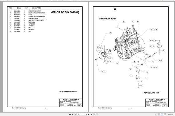 Ingersoll Rand Portable Compressor HP300 Parts Manual Operation and Maintenance Manual 2012 1