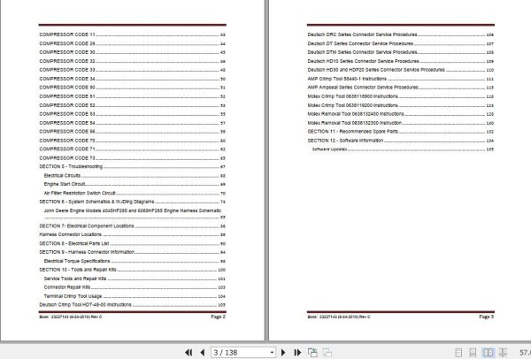 Ingersoll Rand Portable Compressor HP350 Electronic Service Manual 2012 1