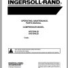 Ingersoll Rand Portable Compressor HP375 Parts Manual Operation and Maintenance Manual 2015