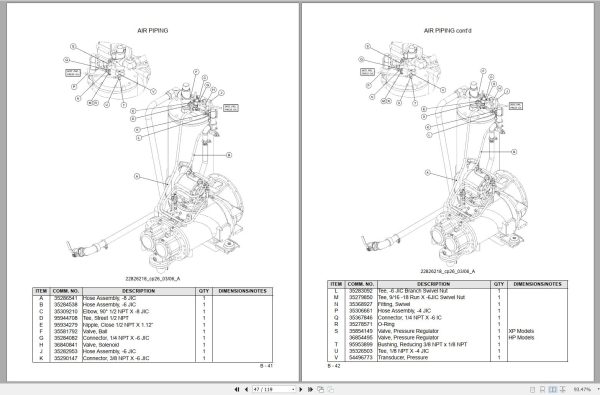 Ingersoll Rand Portable Compressor HP675 Parts Manual Operation and Maintenance Manual 2012 2