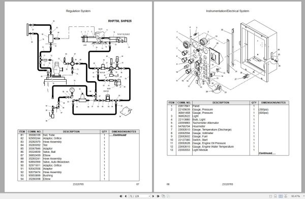 Ingersoll Rand Portable Compressor HP900 Parts Manual 2012 2