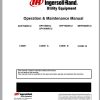 Ingersoll Rand Portable Compressor HP915 Parts Manual Operation and Maintenance Manual 2016