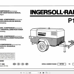 Ingersoll Rand Portable Compressor P101 Operation and Maintenance Manual 2012