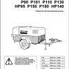 Ingersoll Rand Portable Compressor P110 Parts Manual Operation and Maintenance Manual 2012