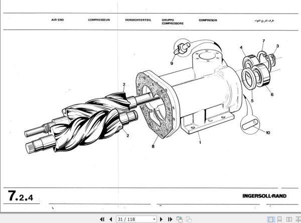 Ingersoll Rand Portable Compressor P125 Operating and Maintenance Manual 2012 2