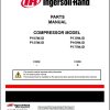 Ingersoll Rand Portable Compressor P125 Parts Manual Operation and Maintenance Manual 2012
