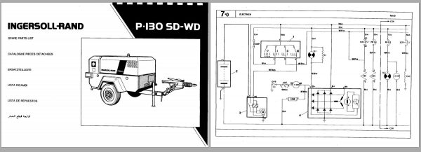 Ingersoll Rand Portable Compressor P130 Parts Manual Operation and Maintenance Manual 2012 1