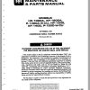 Ingersoll Rand Portable Compressor P1300 Parts Manual Operation and Maintenance Manual 2005