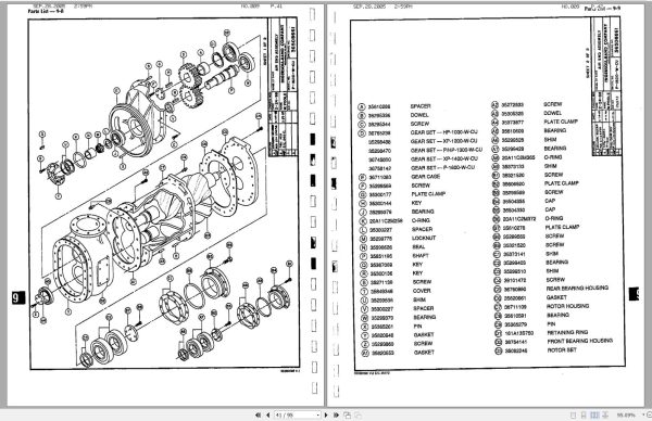 Ingersoll Rand Portable Compressor P1300 Parts Manual Operation and Maintenance Manual 2005 1
