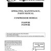 Ingersoll Rand Portable Compressor P135 Operation and Maintenance Manual 2012