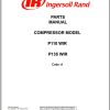 Ingersoll Rand Portable Compressor P135 Parts Manual Operation and Maintenance Manual 2012