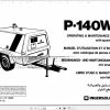 Ingersoll Rand Portable Compressor P140 Operating and Maintenance Manual 2012 1