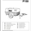 Ingersoll Rand Portable Compressor P150 Parts Manual Operation and Maintenance Manual 2012