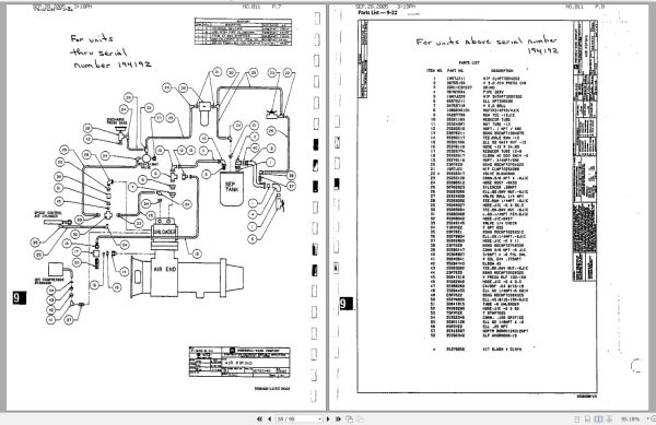 Ingersoll Rand Portable Compressor P1600 Parts Manual Operation and Maintenance Manual 2005 1