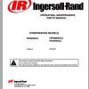 Ingersoll Rand Portable Compressor P250 Parts Manual Operation and Maintenance Manual 2012