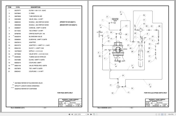 Ingersoll Rand Portable Compressor P375 Parts Manual Operation and Maintenance Manual 2012 1
