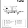 Ingersoll Rand Portable Compressor P380CU Parts Manual 2012