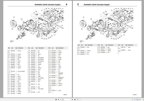 Ingersoll Rand Portable Compressor P380CU Parts Manual 2012 1