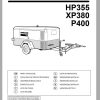 Ingersoll Rand Portable Compressor P400 Parts Manual 2012