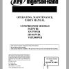 Ingersoll Rand Portable Compressor P425 Parts Manual Operation and Maintenance Manual 2015