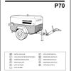 Ingersoll Rand Portable Compressor P70 Parts Manual 2012