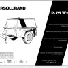Ingersoll Rand Portable Compressor P75WLO Parts Manual Operation and Maintenance Manual 2012