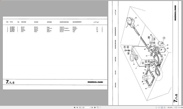 Ingersoll Rand Portable Compressor P85 Parts Manual Operation and Maintenance Manual 2012 1