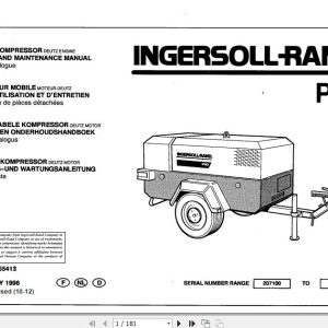 Ingersoll Rand Portable Compressor P90 Operation and Maintenance Manual 2012