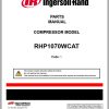 Ingersoll Rand Portable Compressor RHP1070 Parts Manual 2012