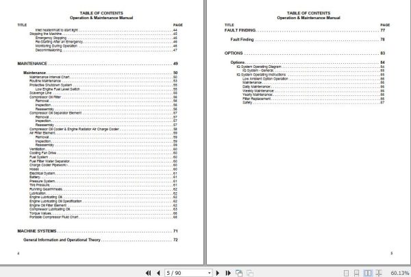 Ingersoll Rand Portable Compressor RHP750 Operating and Maintenance Manual 2012 1