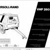 Ingersoll Rand Portable Compressor VHP260 Operating and Maintenance Manual 2012 1