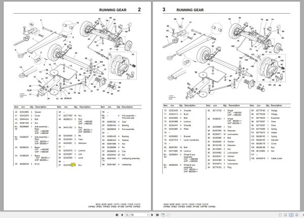 Ingersoll Rand Portable Compressor VHP825 Parts Manual 2012 2